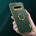 Casing for Samsung Galaxy S10 5G Crocodile Pattern 360 Degree Rotating Ring Cover Compatible with Magnetic Car. 