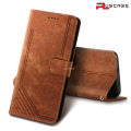 PlusCase for Xiaomi Redmi Note 12 4G Vintage PU Leather Wallet Case Flip Stand Card Slot Cover.