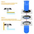 4 Pack, One Way Valve Bathroom Floor Drain,1.97 inch Silicone. 
