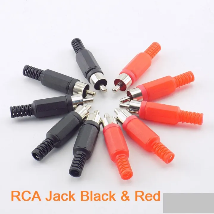3Pair-%20MALE%20RCA%20Audio%20Video%20Connectors%20RCA%20Jack%20Plug%20RED%20&%20BLACK%20Plastic%20Handle%20Male%20Audio%20Plugs%20Dual%20Channel%20For%20RCA%20Socket%20Cables%20Connectors%C2%A0%20-%20Image%205