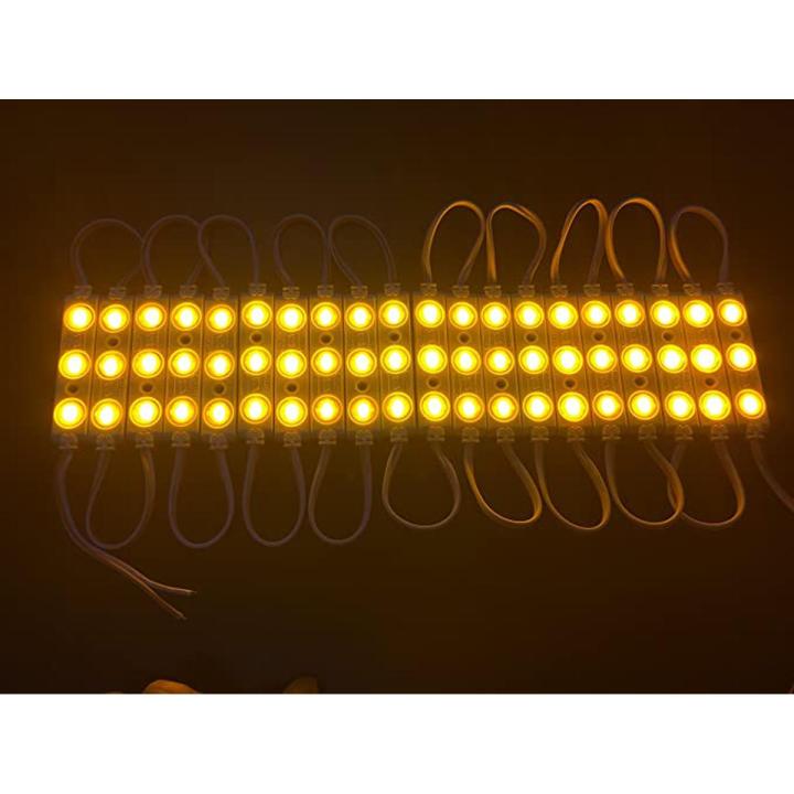 12 Volt 3 LED Module Light (Yellow)- 20 Pieces Pack