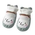 【LuckyBabyFans Store】（NEW）1 Pair Baby Sock Shoes Cartoon Expression Anti-skid Breathable Toddlers Floor Socks for Indoor. 