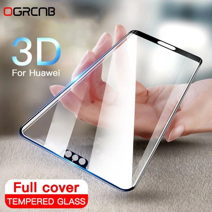 3D Full Cover Tempered Glass For Huawei P20 Pro P10 Lite P30 P40 Screen Protector For Honor 10 Lite 20 30 Protective Glass