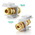 Banana Jack Binding Post Jack Insert 2 Pairs/4 Pack. 
