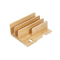Multifunctional Bamboo Wood Storage Bracket Mobile Phone Tablet Storage Base Desktop Organizer for Phone Smart Watch Tablet. 