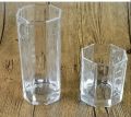 Crystal Clear transparent Beautiful unique design Water Glass and Sherbet Glass Set Combo Pack 6 Piece Water Glass 6 Piece Sherbet Glass Set /Coke / Sorbat/Milk/ Lassi/ Premium glass Set Combo Pack Set. 