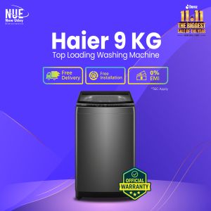 Haier 9KG Top Loading Automatic Washing Machine (HWM90-316S6) FREE INSTALLATION Free Delivery 0% EMI Available, Official Warranty by Haier