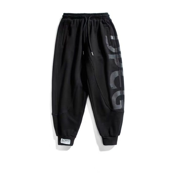 Spring and Summer New European Hop Letter Printing Track Sweatpants Men's Fashion Loose Street Casual Hop Ankle Banded Pants