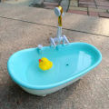 Miniatures Electric Bathtub Doll Accessories Plastic Tub 1:6 Scale Dollhouse Furniture Spraying Water Kids Bathing Toys.