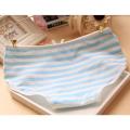 Blue and White Striped Underwear Supplies Pure Cotton Super Cute Japanese Cute Girl Fat Underwear AnimecosCross-Dressing.