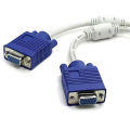 1 male to 2 female VGA split screen cable 1 Computer Dual 2 Monitor Adapter Y Splitter Two Ports VGA extension Cable 15 pin. 