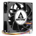 Gdstime DC 5V 12V 24V 48V 8cm 80mm Brushless Computer Case PC CPU Cooling Fan 8025 Axial Cooler Fan 80mmx80mmx25mm Radiator Fan.