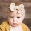 Baby Girl Headbands Lovely Bows Baby Headband Hair Accessories Newborn Infant Turban Elastic Hair Bands Solid Color Headwear.