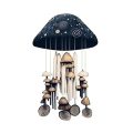 1 PCS Handmade Art Wind Chimes Outdoors Unique Resin Hand Painted Decorative Mushroom Wind Bell. 