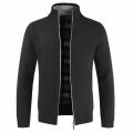 Mens Autumn Solid Color Knitted Sweater Jackets Cardigan Coats Man Clothing Casual Black Zip Up Sweaters Blusa De Frio Masculino. 