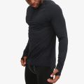 Mens 1/4 Zip Compression Shirts with Thumb Holes Base layer Long Sleeves Moisture Wicking Athletic Tee Active Fishining Blouse. 