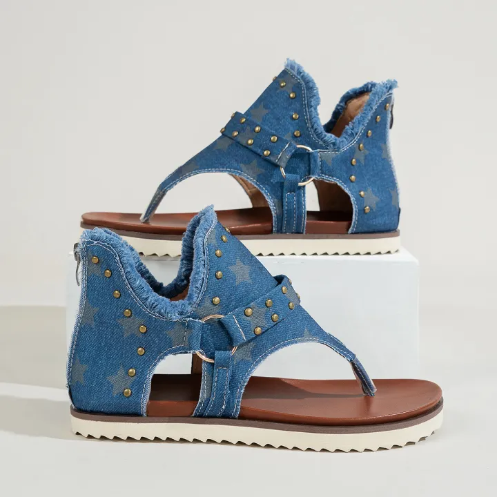 2021%20spring%20summer%20new%20Europe%20and%20the%20United%20States%20foreign%20trade%20plus%20size%20rhinestone%20studded%20shoes%20beach%20toe%20flat%20sandals%20women%20factory%20wholesale%20-%20Image%204