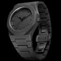 Black Arabic Aura Carbon Fiver Plastic Fashionable watch For Men. 