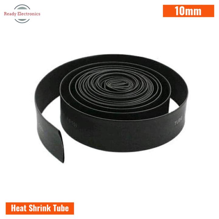 Heat Shrink Tube 10mm Black- 1 Meter