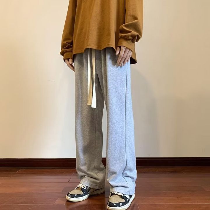 Casual%20Pants%20Men's%20Loose%20oversize%20Black%20Boys%20Pants%20Wide%20Leg%20Straight%20Drawstring%20Sweatpants%20Trendy%20Sports%20Pants%20-%20Image%202