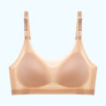 Traceless underwear, summer thin ice silk anti sagging collection, beautiful back, ultra-thin breastfeeding bra for pregnant women, cool feeling. 