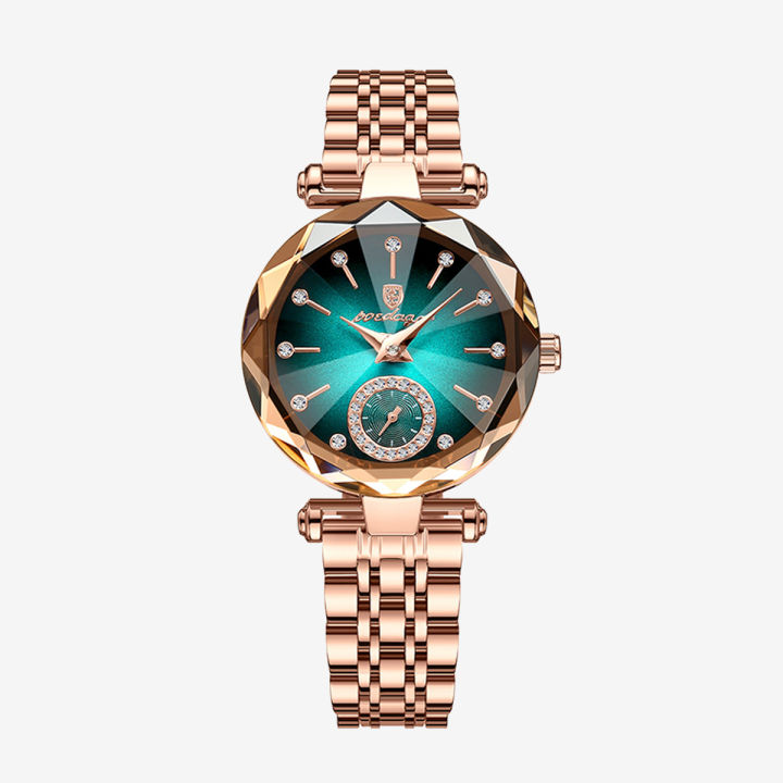 LouisWill%20Women's%20Fashion%20Watches%20Gradient%20Two%20And%20A%20Half%20Needle%20Watch%20Independent%20Second%20Disk%20Design%20Diamond%20Encrusted%20Steel%20Band%20Watch%20Casual%20Quartz%20Watch%20Elegant%20Gifts%20-%20Image%204