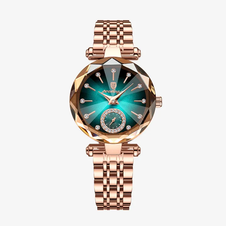 LouisWill%20Women's%20Fashion%20Watches%20Gradient%20Two%20And%20A%20Half%20Needle%20Watch%20Independent%20Second%20Disk%20Design%20Diamond%20Encrusted%20Steel%20Band%20Watch%20Casual%20Quartz%20Watch%20Elegant%20Gifts%20-%20Image%204