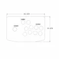 Arcade Joystick Acrylic Panel Case for Arcade Game Machine DIY Can Be Installed Joystick Button for Retro Video Game Durable Easy Install. 