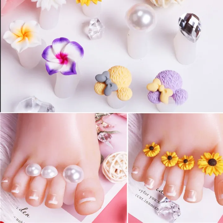 8pcs%20Flower%20Waterdrop%20Bead%20Toe%20Separators%20Silicone%20Toes%20Divider%20Manicure%20Pedicure%20Feet%20Spacers%20Pedicure%20DIY%20Nail%20Art%20Tool%20-%20Image%203