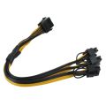 8 Pin to 3X 8Pin (6+2) Pin PCI-E Extension Cable for Graphics Card. 