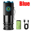 3 LED SST20 Mini LED Flashlight TYPE-C Rechargeable Portable EDC Torch Emergency Camping Lantern with Magnet Use 18350 Battery. 