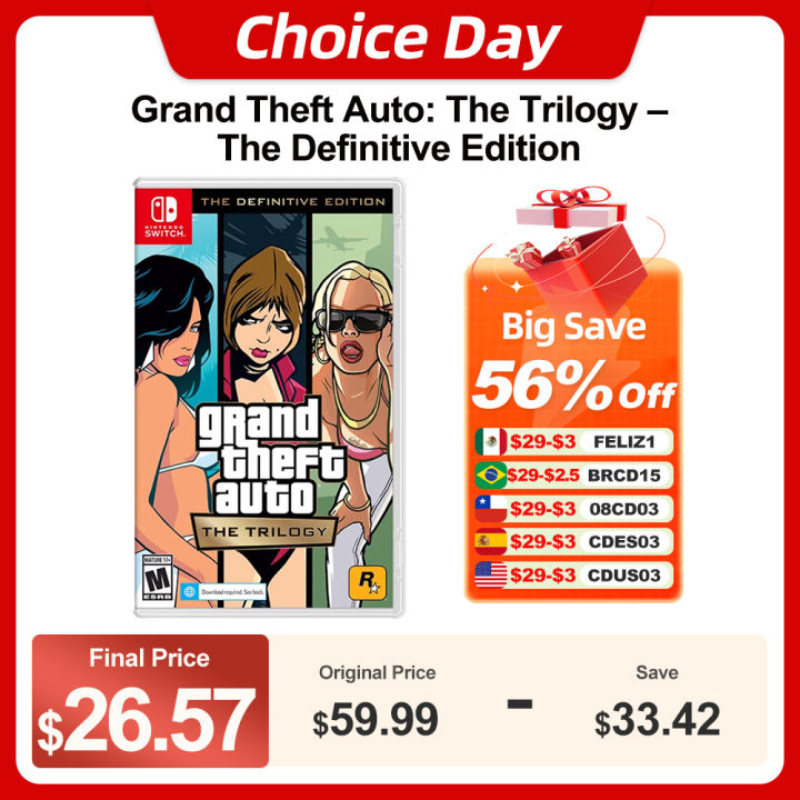 The Trilogy Gta Games On Switch Definitive Edition Nintendo Switch