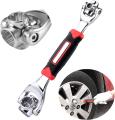 Universal Wrench 48 in 1 Socket Spanner Multifunction Tiger Wrench Tool with 360 Degree Rotating Head for Home DIY Car Repair.
