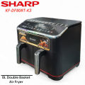 Sharp 8 Liter KF-DF80RT-K3 Double Basket Air Fryer.