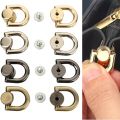 4Pcs D Ring Zinc alloy Bag Zipper Transform Buckles Accessories DIY Handbag Repair Kit Replace Chain Buckle Adjust Part Hardware.