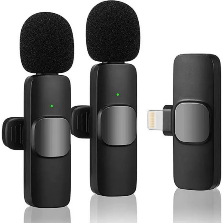 USB%20Type%20C%20to%20lightning%20port%20Dual%20Bluetooth%20Microphone%20K9%20Wireless%20Lavalier%20Microphone%20Noise%20Reduction%20Outdoor%20Live%20Broadcast%20-%20Image%204