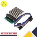 MAX7219 Dot Matrix Module 8x8 LED Display Modules for Arduino Raspberry Pi Microcontroller with 5Pin Wires Red.