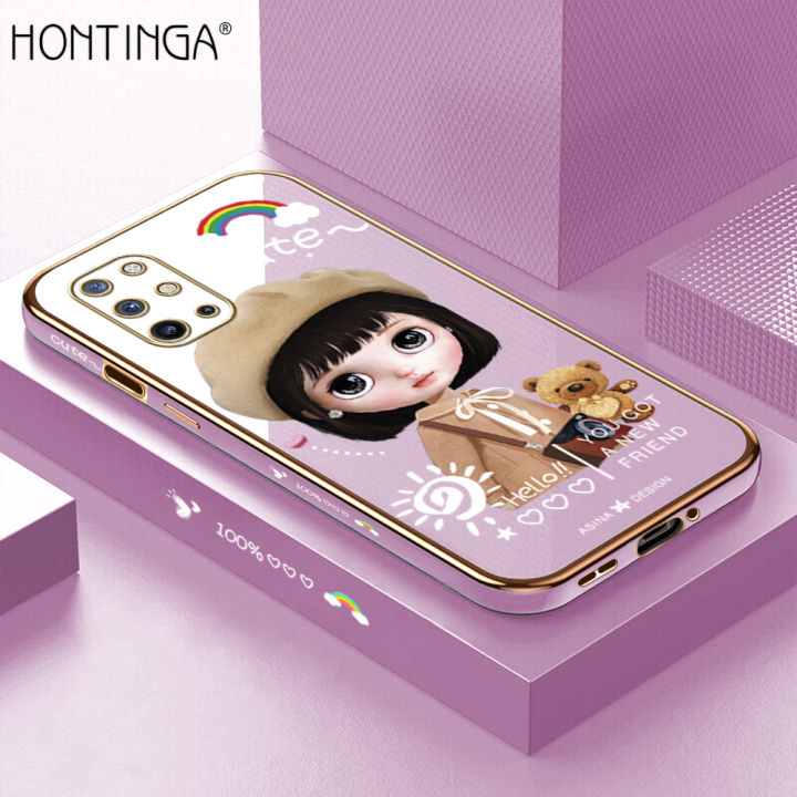 Hontinga%20for%20OnePlus%208T%20Back%20Cover%20+%20Free%20Lanyard%20Luxury%206D%20Plating%20Cute%20Satchel%20Girl%20Side%20Pattern%20Case%20Soft%20Silicone%20Square%20Mobile%20Cover%20-%20Image%202