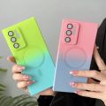 Note20 20ultra 10plus Magnetic Wireless Charge Gradient Case For Samsung Galaxy Note 20 Ultra Note10 10 Plus 5g Silicone Cover.