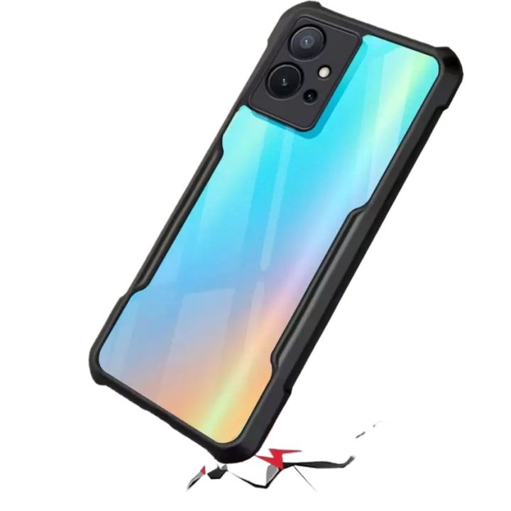 Back Cover for Vivo Y55 5G  (Transparent, Black)