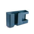 2 In 1 Wall-mounted Mobile Phone Remote Control Storage Box Punch-free Storage Rack Wall Debris Storage Holders-Prime Mall.