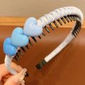 New Girl Headband Cute Love Heart Flower Toothed Hairbands Children Kids Lovely Hair Decorate Hair Hoops Fashion Hair Accessorie. 