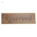 5 Pack Rustic Reserved Table Sign - Bronze Reserved Signs - Wedding Accessories. 