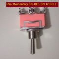 3Pin Momentary ON-OFF-ON TOGGLE Switch 3 Terminal 15mm Long Head AC 250V 15A. 
