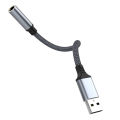 CASIFY G1 USB To 3.5mm Audio Adapter Sound Card USB External Sound Card Audio Adapter 2 in 1 USB to 3.5mm Jack Audio Adapter Aluminum Stereo Sound Card. 