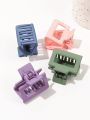 4Pcs Multicolor Small Claw Hair Clips for Women Girls,1.6 Matte Rectangle Nonslip Hair Jaw Clips for Thin Medium Thick Hair. 