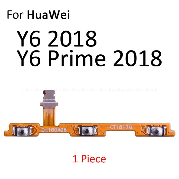Y9 Key (NEW)Switch Power ON OFF Button Flex Cable Parts For HuaWei Y9 Y7 Y6 ...
