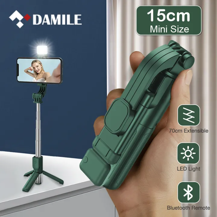 Wireless%20Bluetooth%20Selfie%20Stick%20Foldable%20mini%20Tripod%20with%20Fill%20Light%20Shutter%20Remote%20Control%20for%20IOS%20Android%20-%20Image%202
