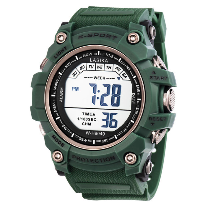 Lasika W-H9040 Water Resistance/ Waterproof Silicon Digital Watch ...