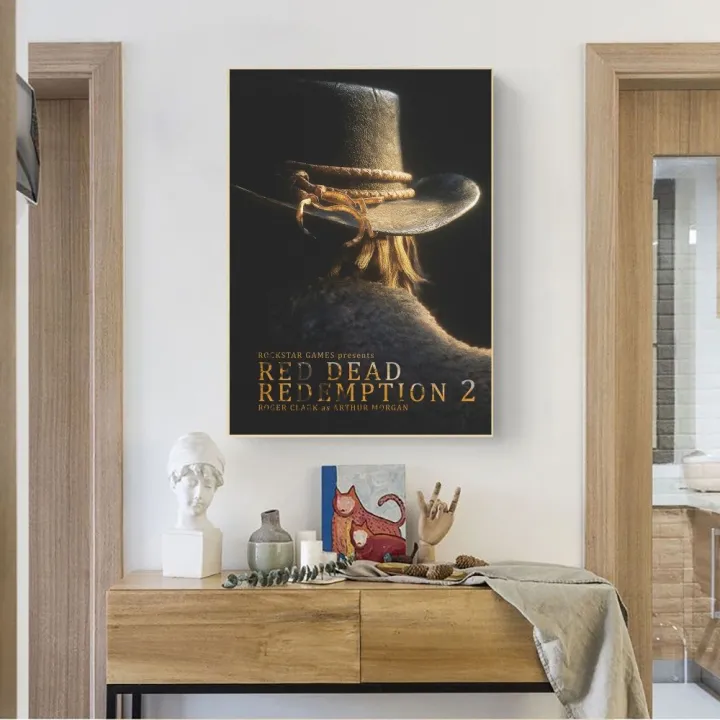 Game%20Red%20Dead%20Redemption%202%20Poster%20No%20Framed%20Poster%20Kraft%20Club%20Bar%20Paper%20Vintage%20Poster%20Wall%20Art%20Painting%20Bedroom%20Study%20Stickers%20-%20Image%207